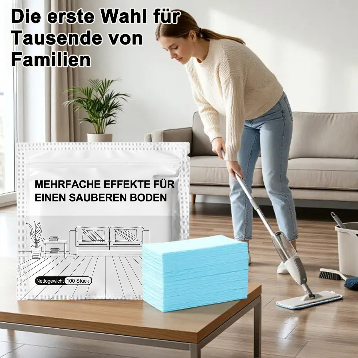 🧨🧼Letzter Tag: 80% RABATT✨Antibakterieller Mehrflächenreiniger für Hartholz, Fliesen & Laminat - Image 3