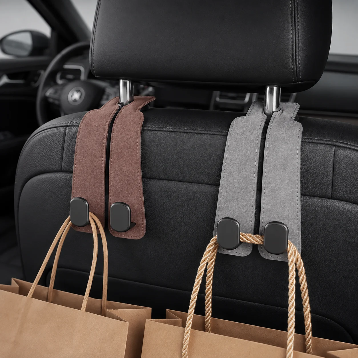 🌟😍 Nur heute: 80 % Rabatt 💰 | Luxus-Doppelhaken für Auto-Kopfstützen – Mehr Ordnung & Stil im Auto! 🚗✨ - Image 7