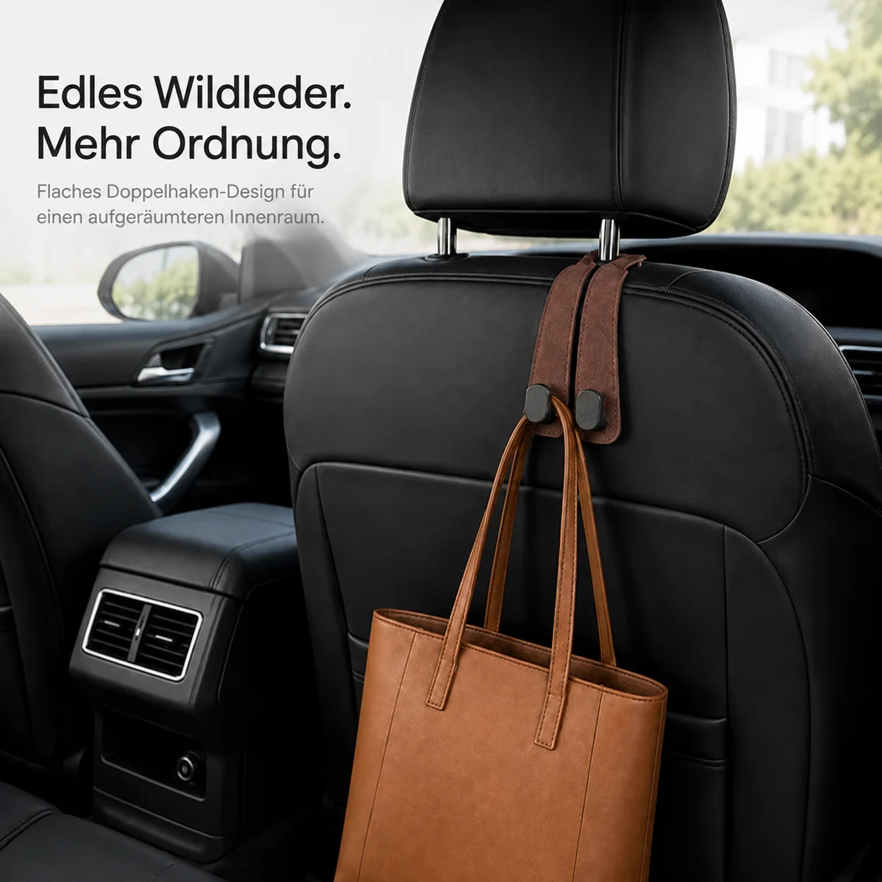 🌟😍 Nur heute: 80 % Rabatt 💰 | Luxus-Doppelhaken für Auto-Kopfstützen – Mehr Ordnung & Stil im Auto! 🚗✨ - Image 4